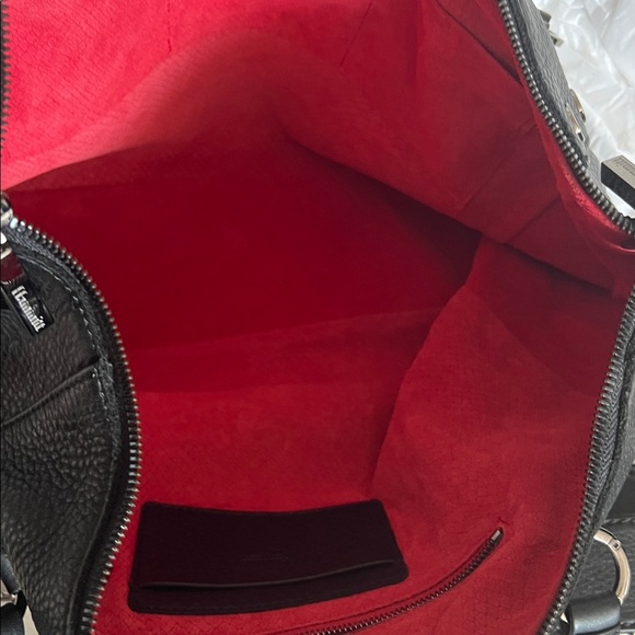 Hammitt Large Daniel Black Studded Leather Tote gunmetal - Picture 9 of 11